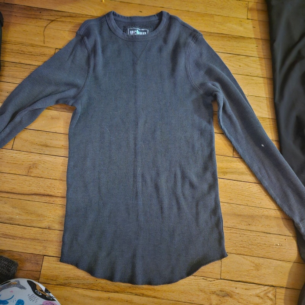 Urban‎ Outfitters Charcoal Thermal Long Sleeve | Size S | Y2K Layering Piece